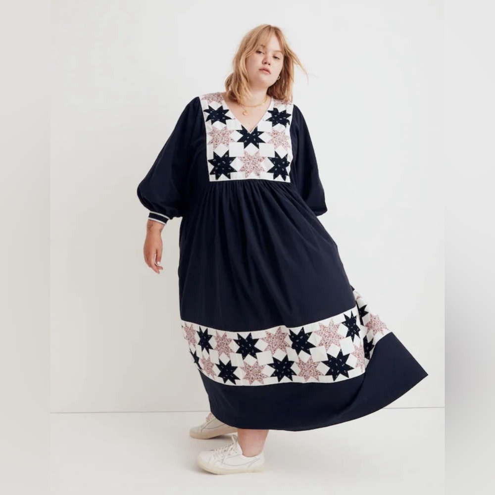 Madewell Quilt Print Dress